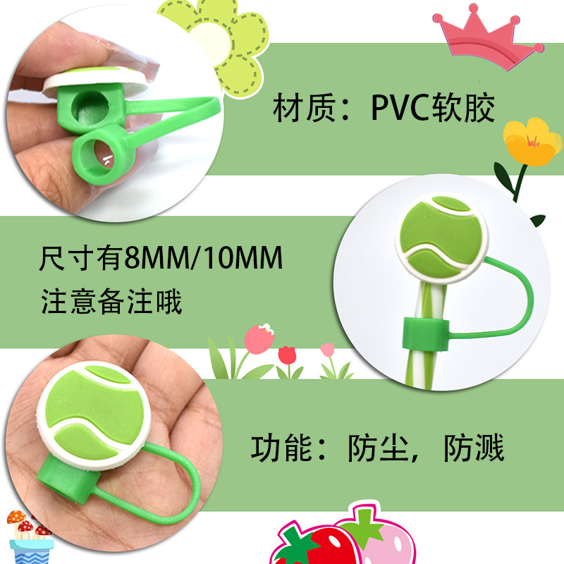 8/10m Pink Bad Girl Dust Plug Straw Cap Creative DIY Cup Straw Accessories Cross-Border E-Commerce in Stock