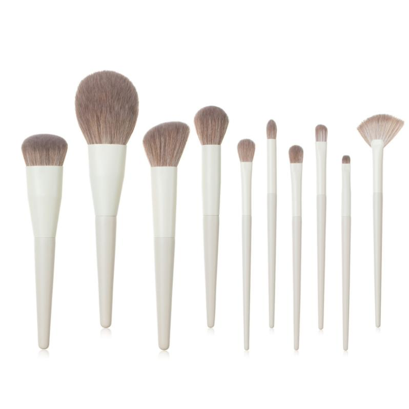 Makeup Brush Set 10PCS Rainbow Synthetic Hair Liquid Foundation Brush Professional Cosmetic Brush Set Manufacturer