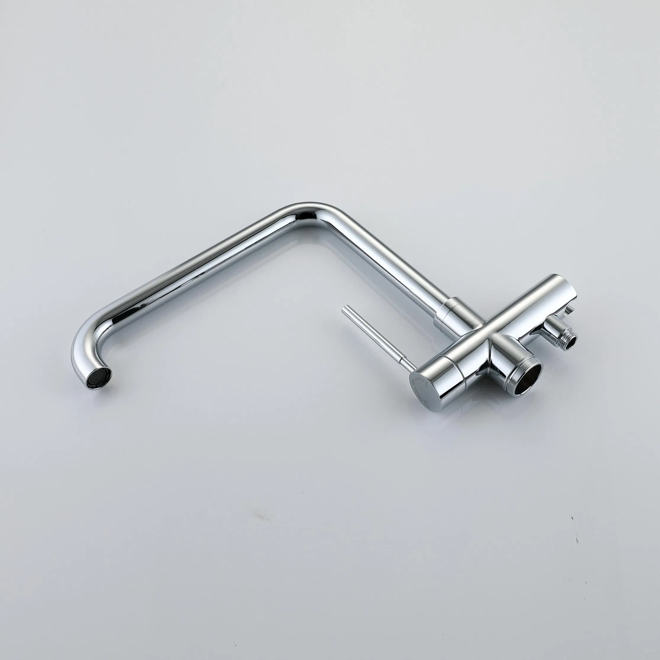 Напольный смеситель для ванны из нержавеющей стали с душем