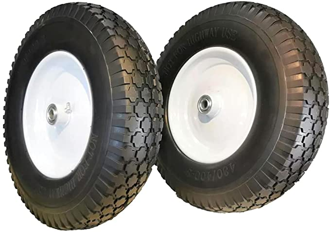 400-8 Solid PU Foam Flat Free Wheelbarrow Wheel Pneumatic Wheel with Reach Certificater