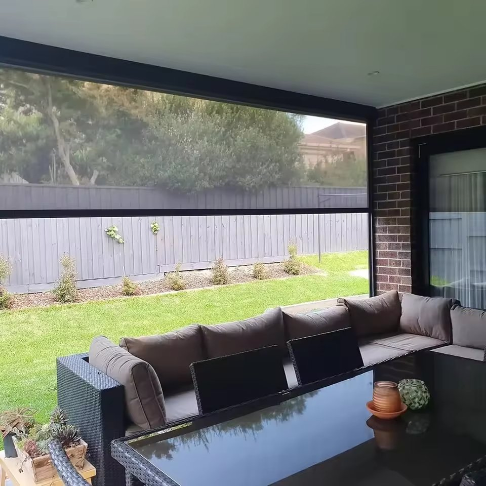 Stacking Windproof Roller Blinds for Large Opening and Conference Room