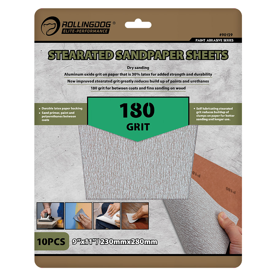 Rolingdog-Elite 90129 Stearated Sandpaper Sheets (10PC) 120 Grit