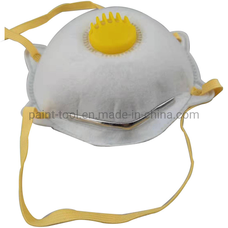White Color Valve Disposable Protective Face Mask