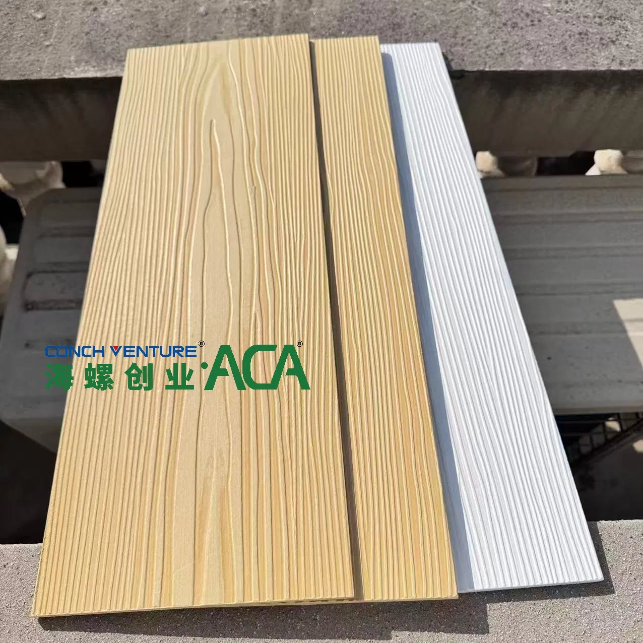 High-Strength Wood Grain Fiber Cement Siding in Custom Colors Available