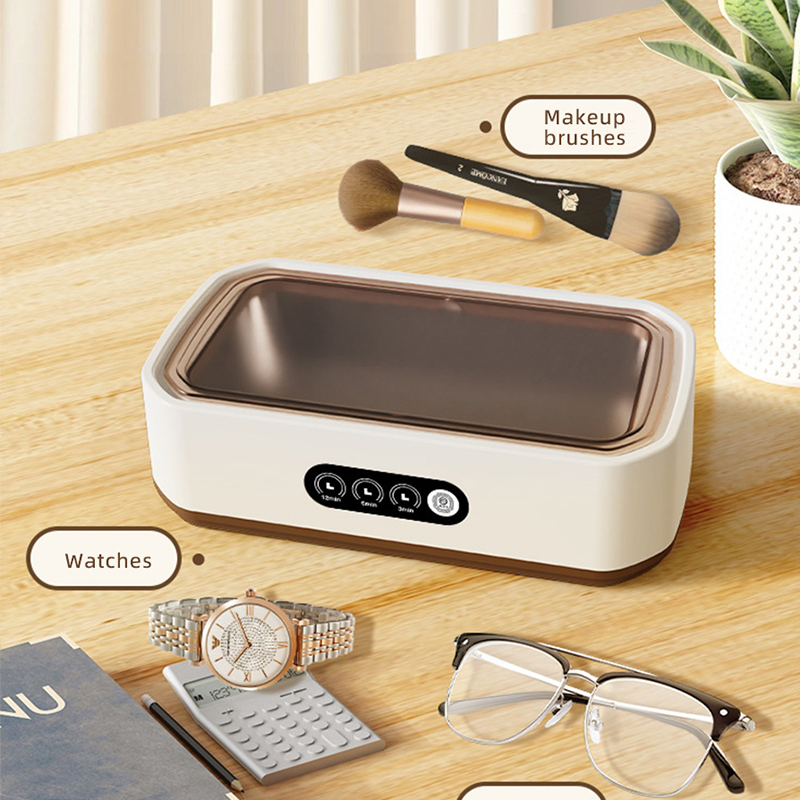 Portable Ultrasonic Jewelry Cleaner Cleaning Machine Stainless Steel Tank for Home Travel