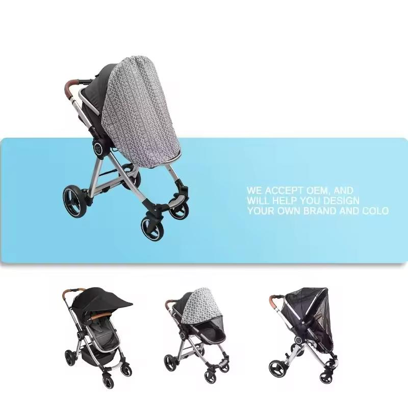 Customizable Baby Sleep Aid Cover Sunscreen Canopy Waterproof Sunshade Cover for Baby Stroller