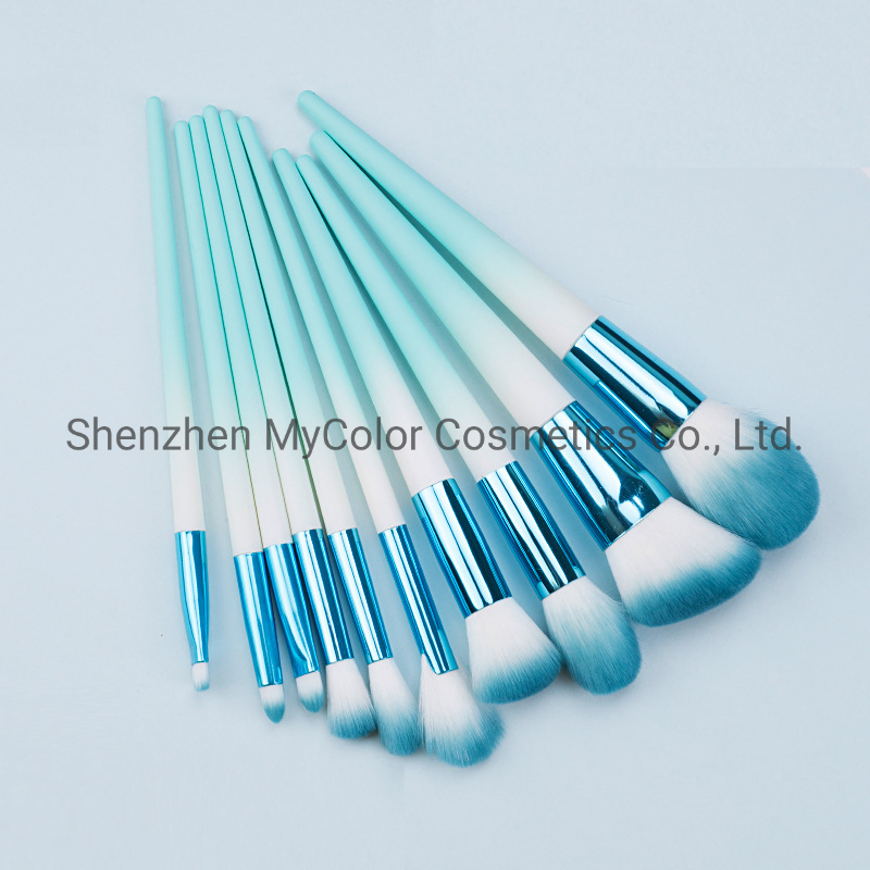 Portable Makeup Brushes 10PCS High Quality Make up Brush Set for Foundation Powder Eyeshadow Lip Cosmetics