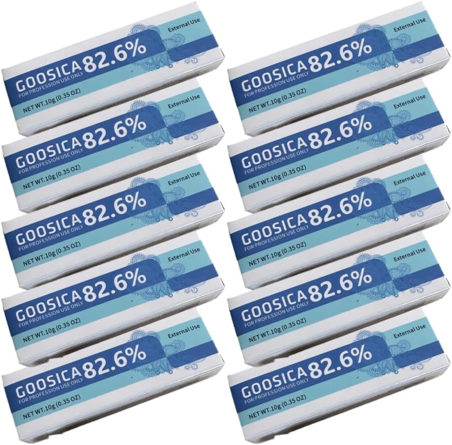 99.2% Goosica 79.9% 82.6% 99.9% 10g Tattoo Numbing Cream Before Permanent Makeup Microneedle Eyebrow Lips Piercing Auxiliary Cream