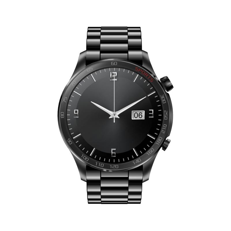 Умные часы AM100 с металлическим браслетом и AMOLED-экраном