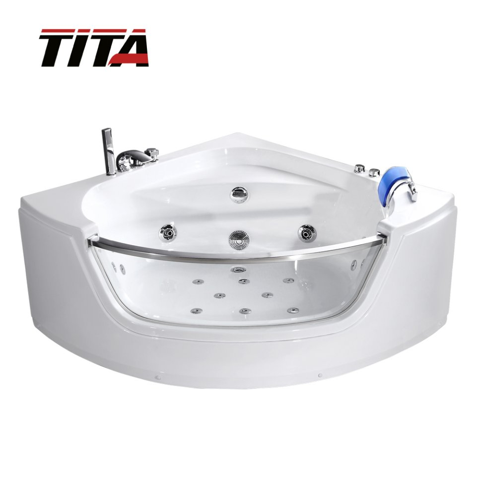 Угловая ванна TMB057 с гидромассажем