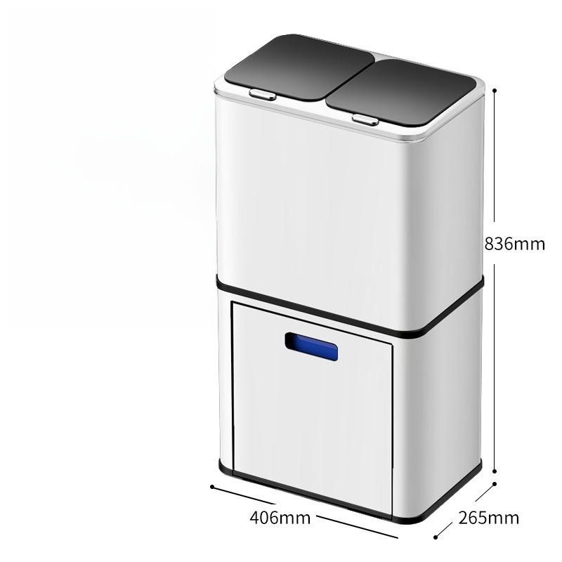 Умный индукционный мусорный бак с сухой и влажной сортировкой