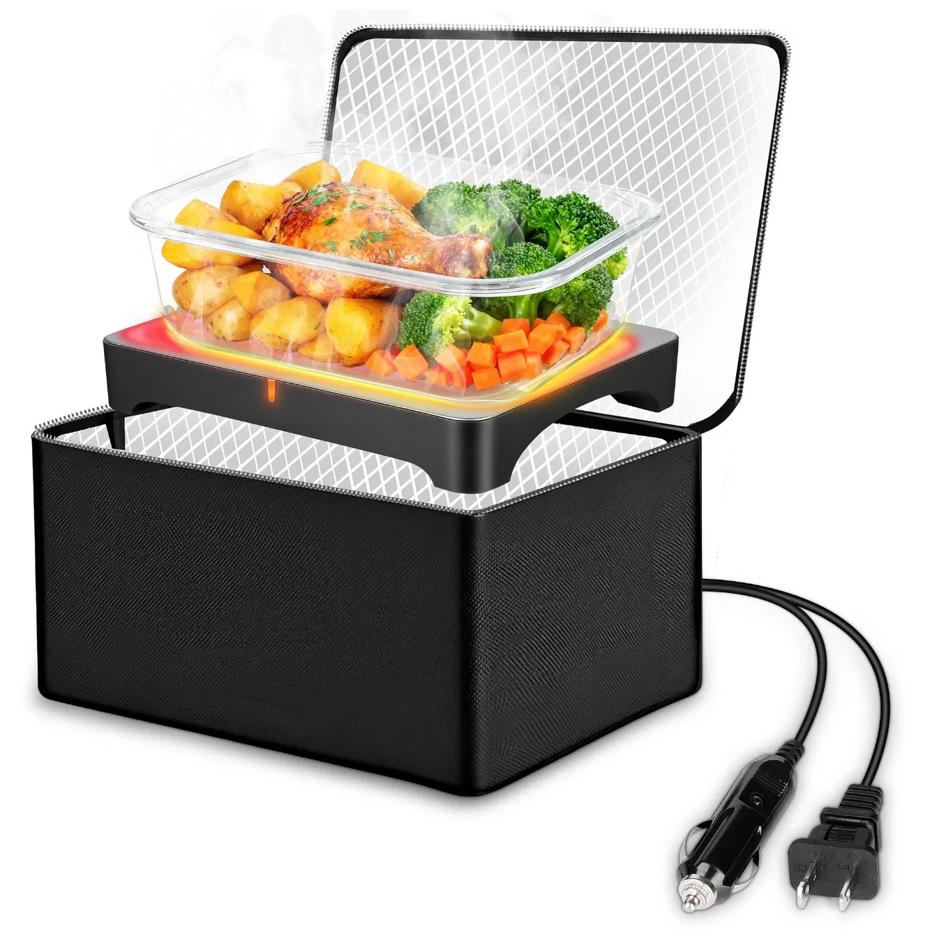 Compact Electric Food Warmer Heating Plate Mini Oven 100W
