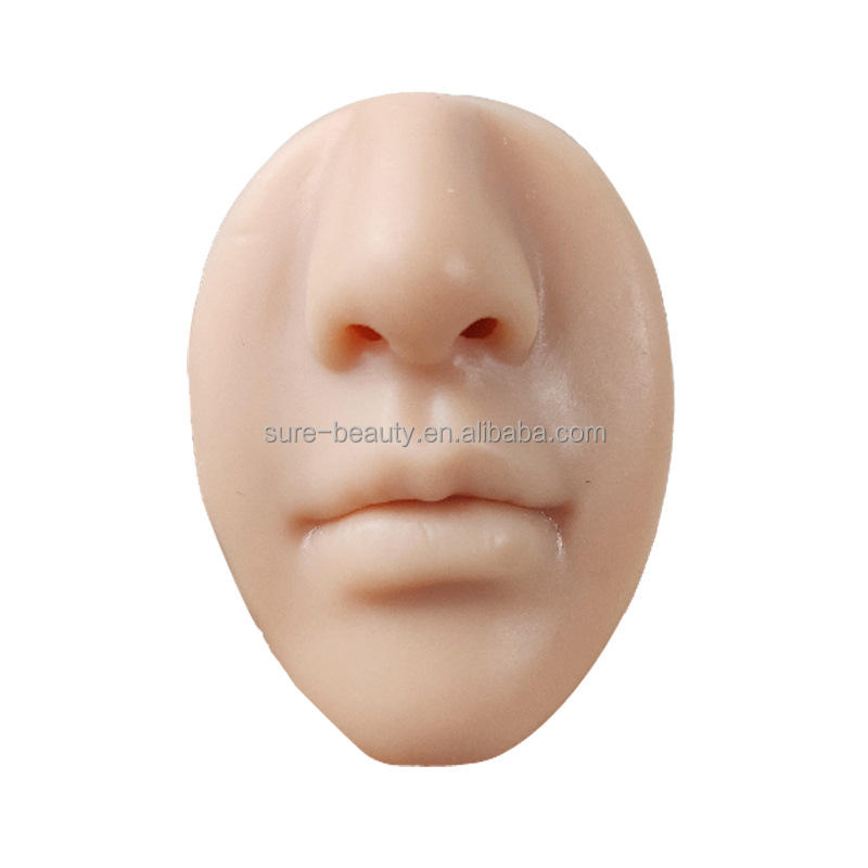 Silicone Mouth Nose Model Professional Practice Piercing Tools Nasal Ring Nose Stud Display Model Tools Reusable Body Jewelry