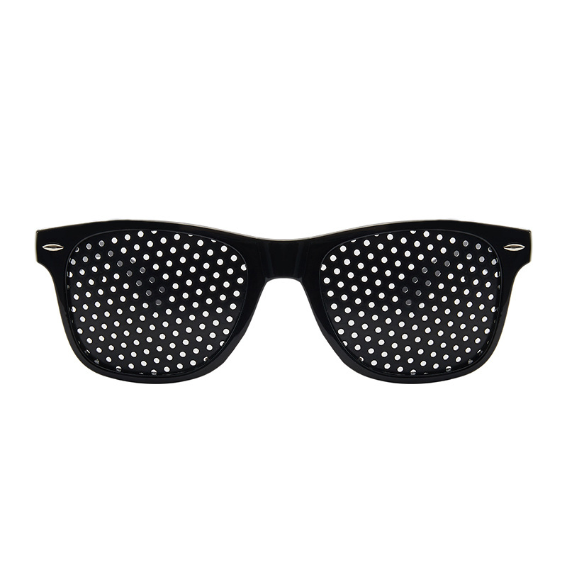 Wholesale Black Pin Hole Sunglasses Eyesight Improve Natural Healing Vision Care Eyeglasses Anti-Myopia Pinhole Glasses