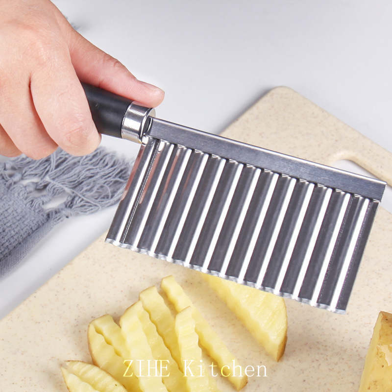 Волнистый нож для овощей Zihe Kitchen из нержавеющей стали