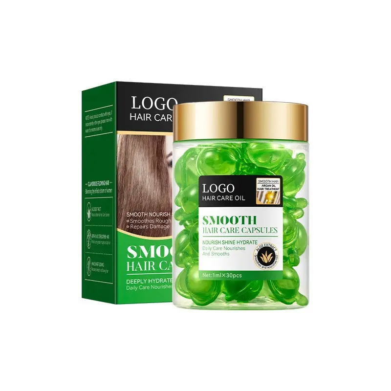 Ditong Argan Oil Olive Smooth Care Capsules Smoothing Hydrates and Nourishes Hair