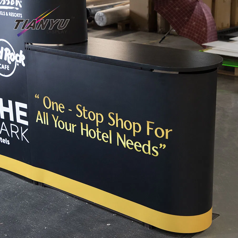 Customizable Curved PVC Display Stand for Trade Shows