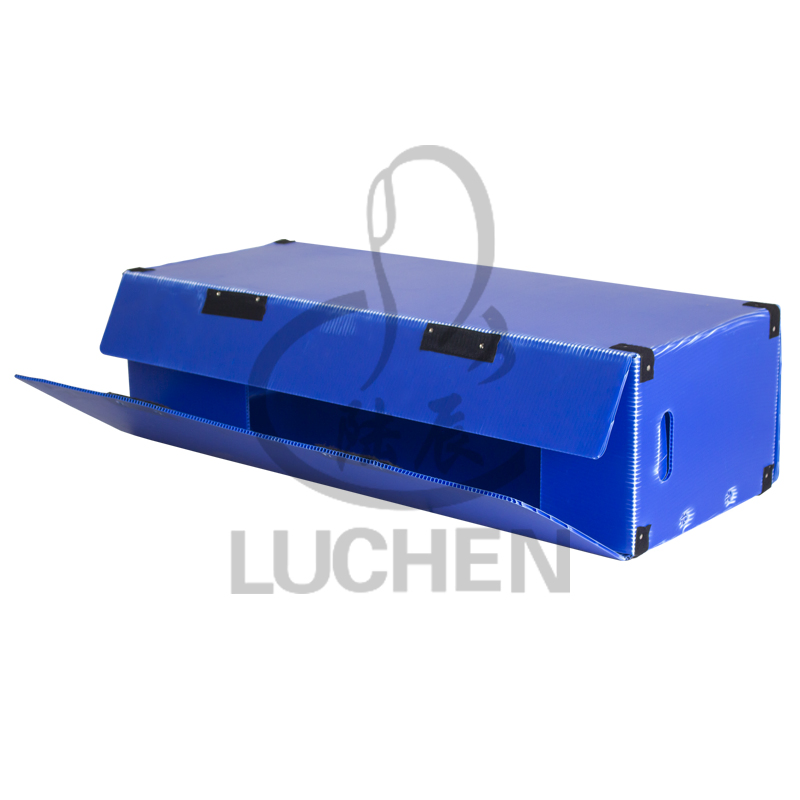 Foldable Plastic Container Hollow Sheet PP Shipping Box with Optional Functions