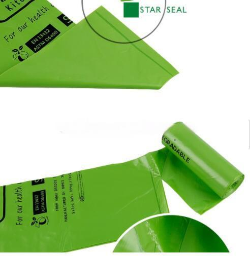 Wholesale Price 100% Eco Compostable Household Kitchen Waste Bag in Rolls
