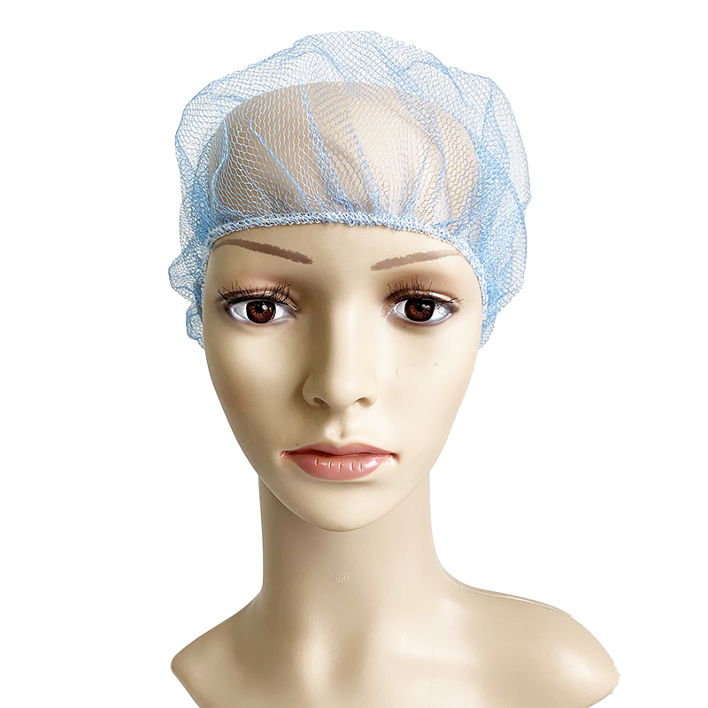 Food Industry Disposable Black Nylon Mesh Cap Hairnet Head Cover