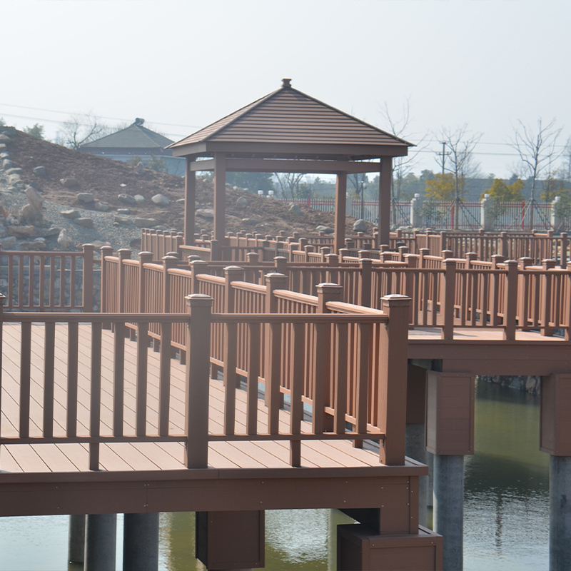 Bammax Economic Solution DIY Friendly Wood Plastic Composite Balcony Fence Railing