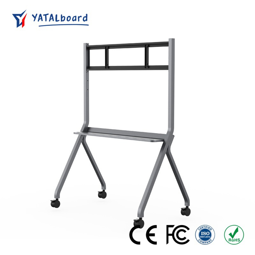 Smart Board Stand with Automatic Obstacle Detection for 65-86 Inch Tvs