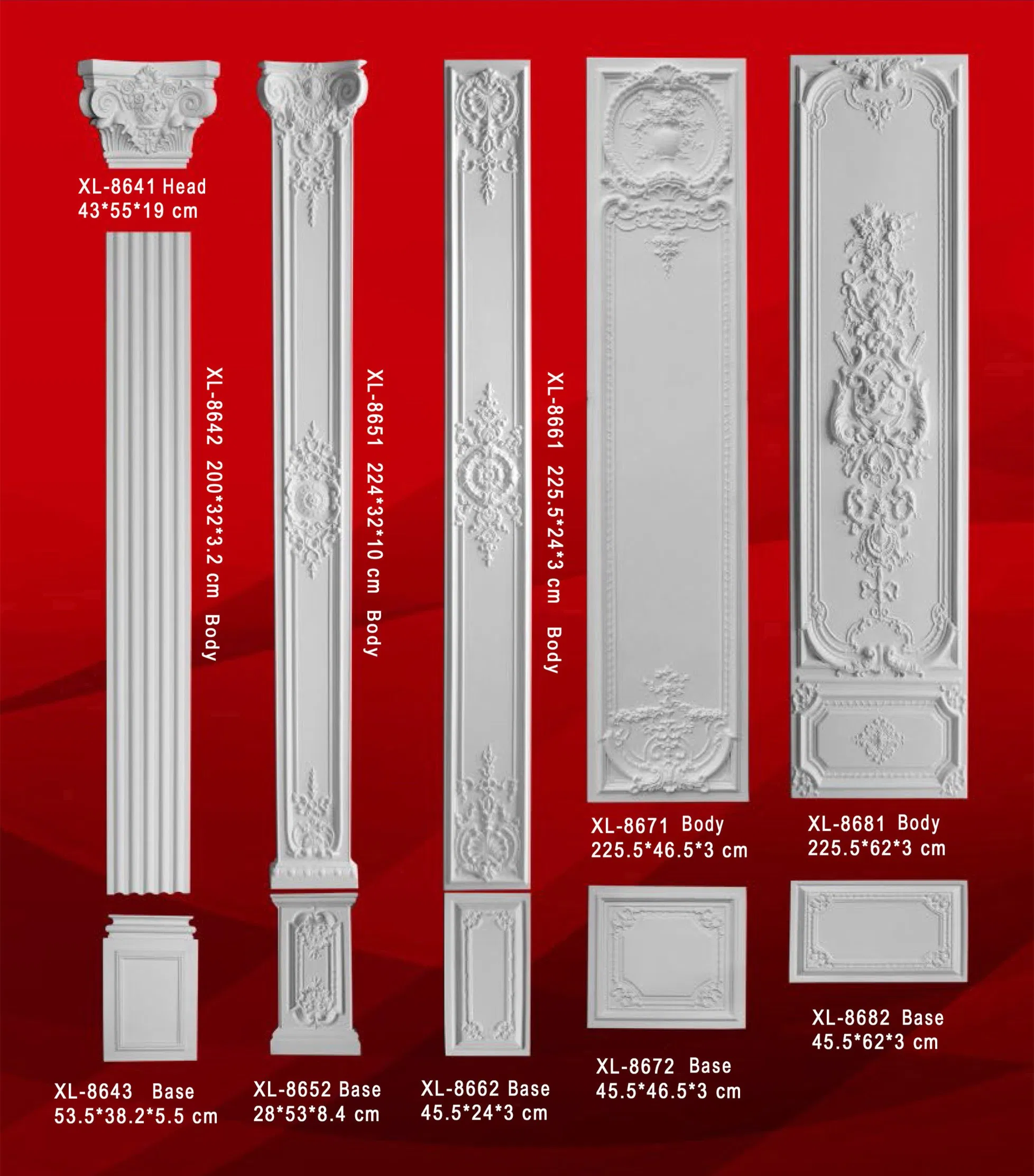 Wall Decorative Panel Moulded Polyurethane Foam for Building Decoration