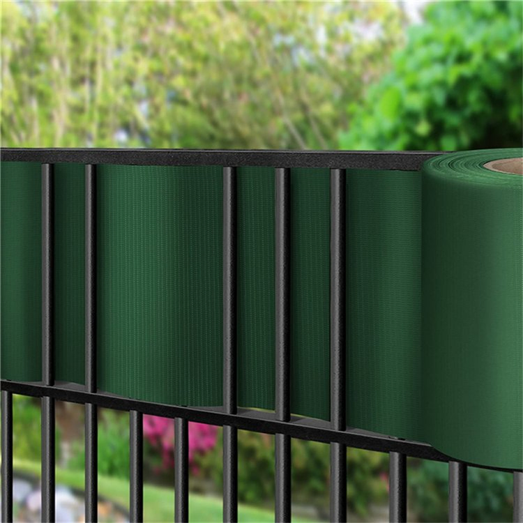 Ral6005 PVC Tarpaulin Fabric Decorative Garden Privacy Fence PVC Strip Screen Fence