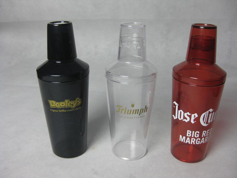 Red Black Transparent Cheap Plastic Cocktail Shaker for Old Curio Pike Creek Monte Carlo Krupik
