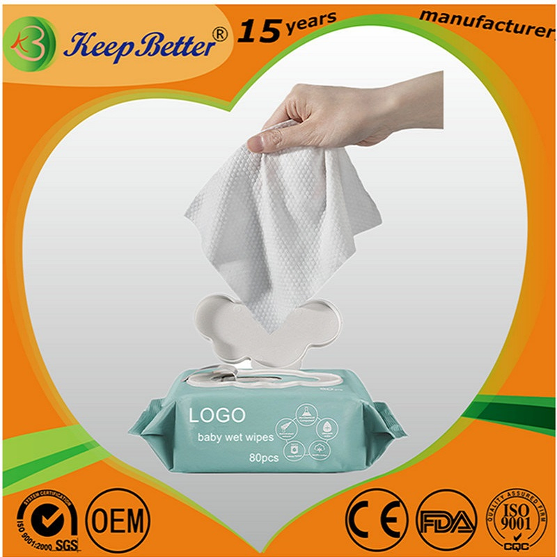 OEM Disposalbe Biodegradable Bamboo Baby Adult Wet Floor Cleaning Wipe Towel Dispenser Washcloth Wipe for Adults Elderly with Incontinence