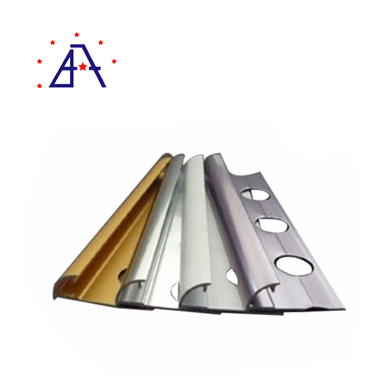 Home Decorative Polished Aluminum Edging Corner Tile Trim Strip