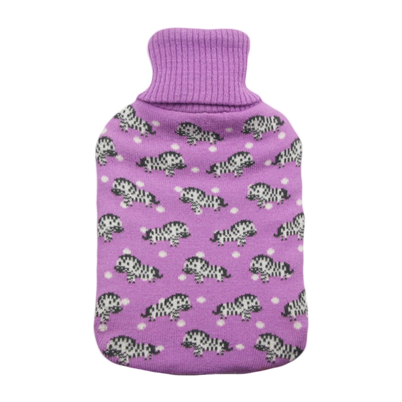 Wholesale Winter Warm Cotton Custom Design Knitted Hot Water Bottle Cover Hot Water Bag Cloth