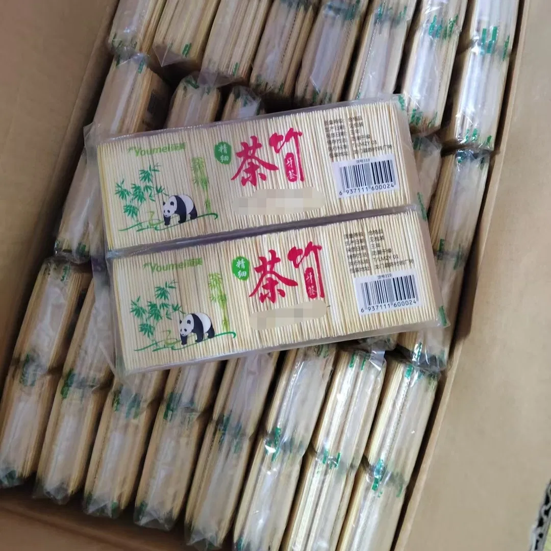 Factory Wholesale Bagged 65mm Disposable Fruit Toothpicks, Restaurant Uses Bamboo Toothpick,