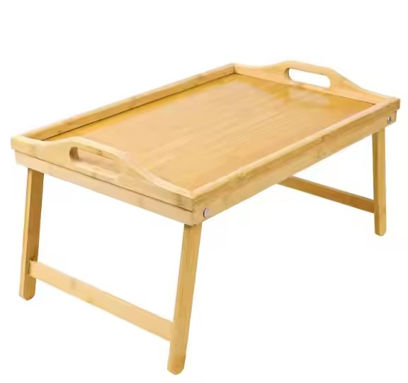 Bed Bambootable Tray with Folding Leg