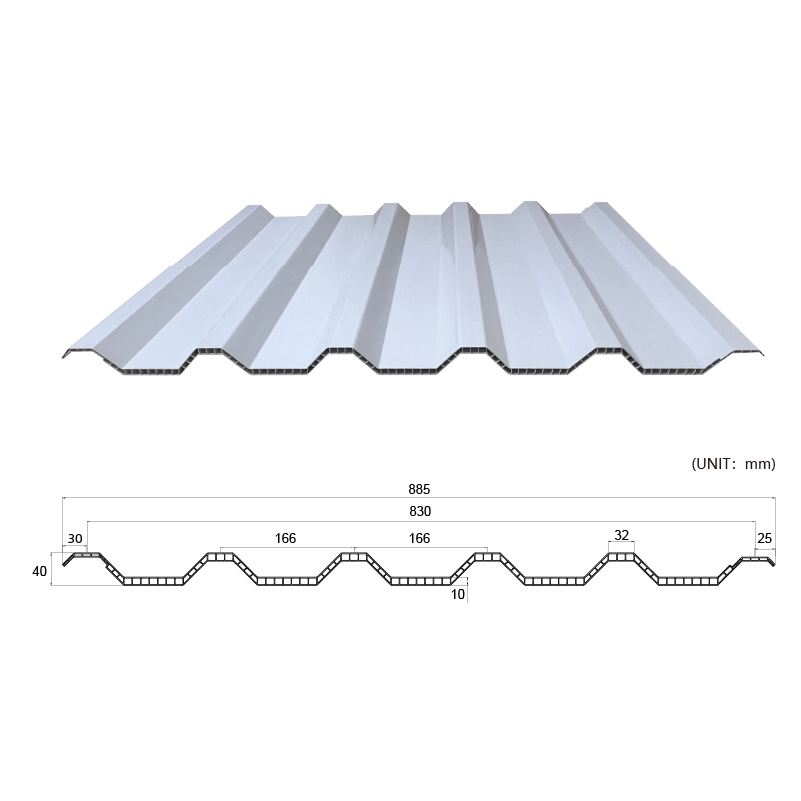Goeate New PVC Hollow Roof Tile
