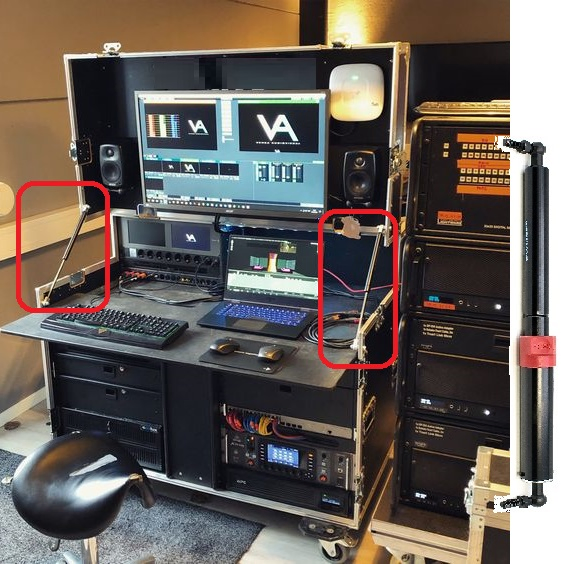 Industrial Gas Spring with Locking Shroud for Safety