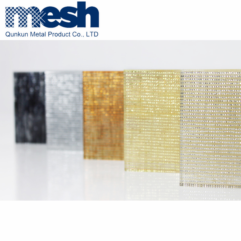 Laminated Glass Metal Material Factory Supplier New Mesh Type