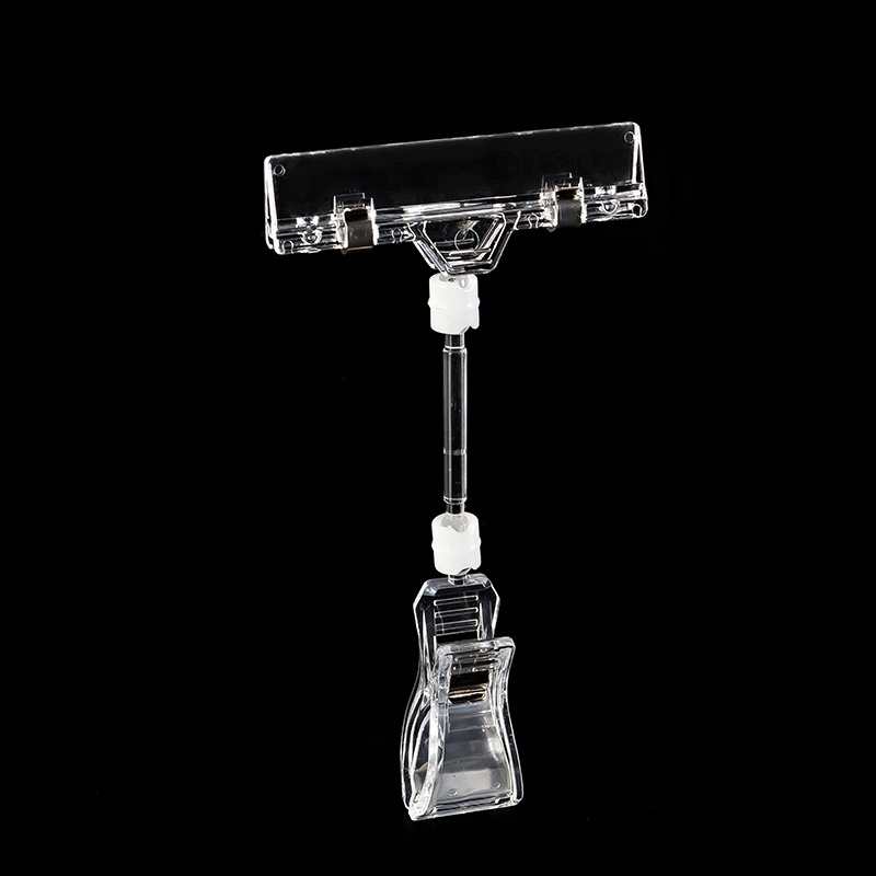 Price Card Holder Big Transparent "Sign Clip" with Power Clamp Price Labelling Displays Price Displays Sign Clips