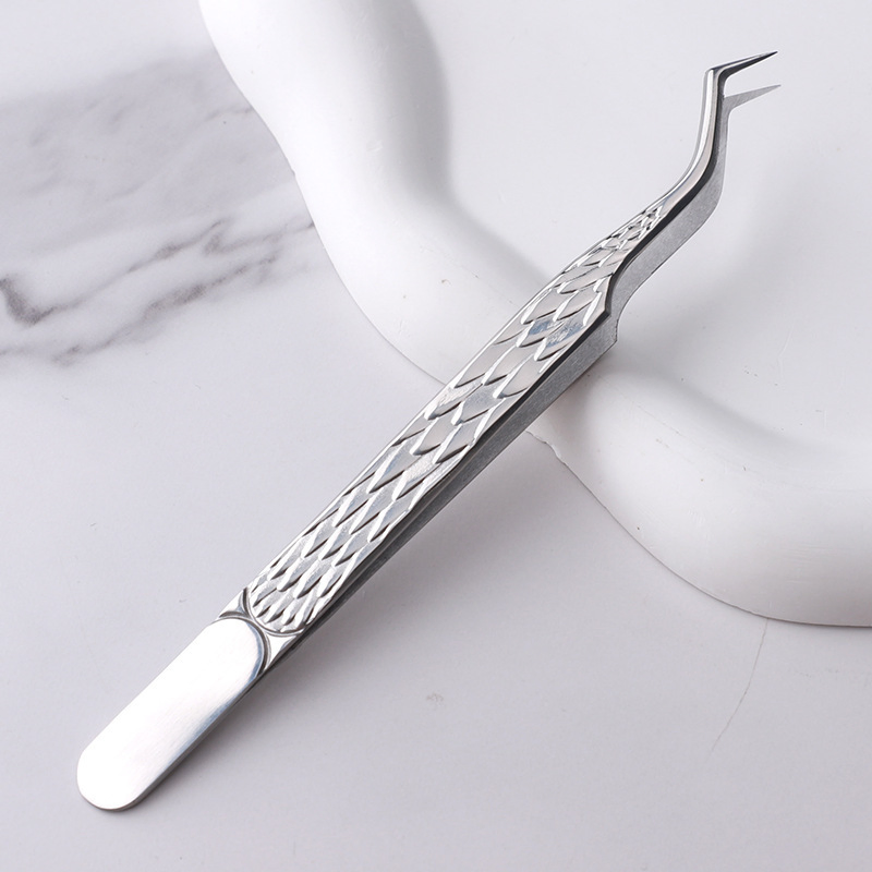 Sharp Tip Angel Straight Curved Micro Isolation Volume Eyelash Extension Lash Tweezers