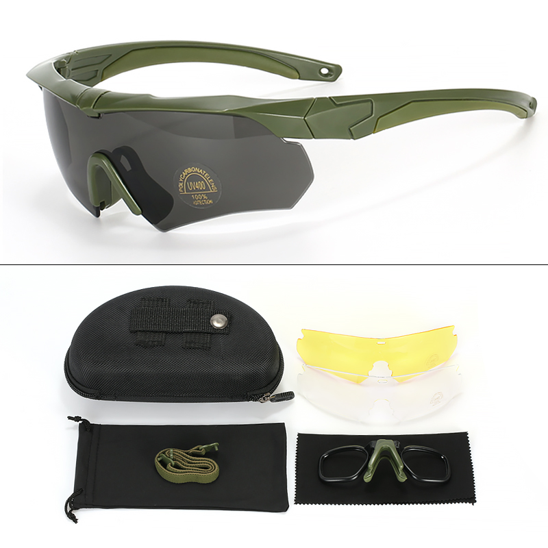 Factory High Quality Tactical Goggles Shooting Glasses Polycarbonate Lenses Eye Wear Tactical Glasses Sunglasses