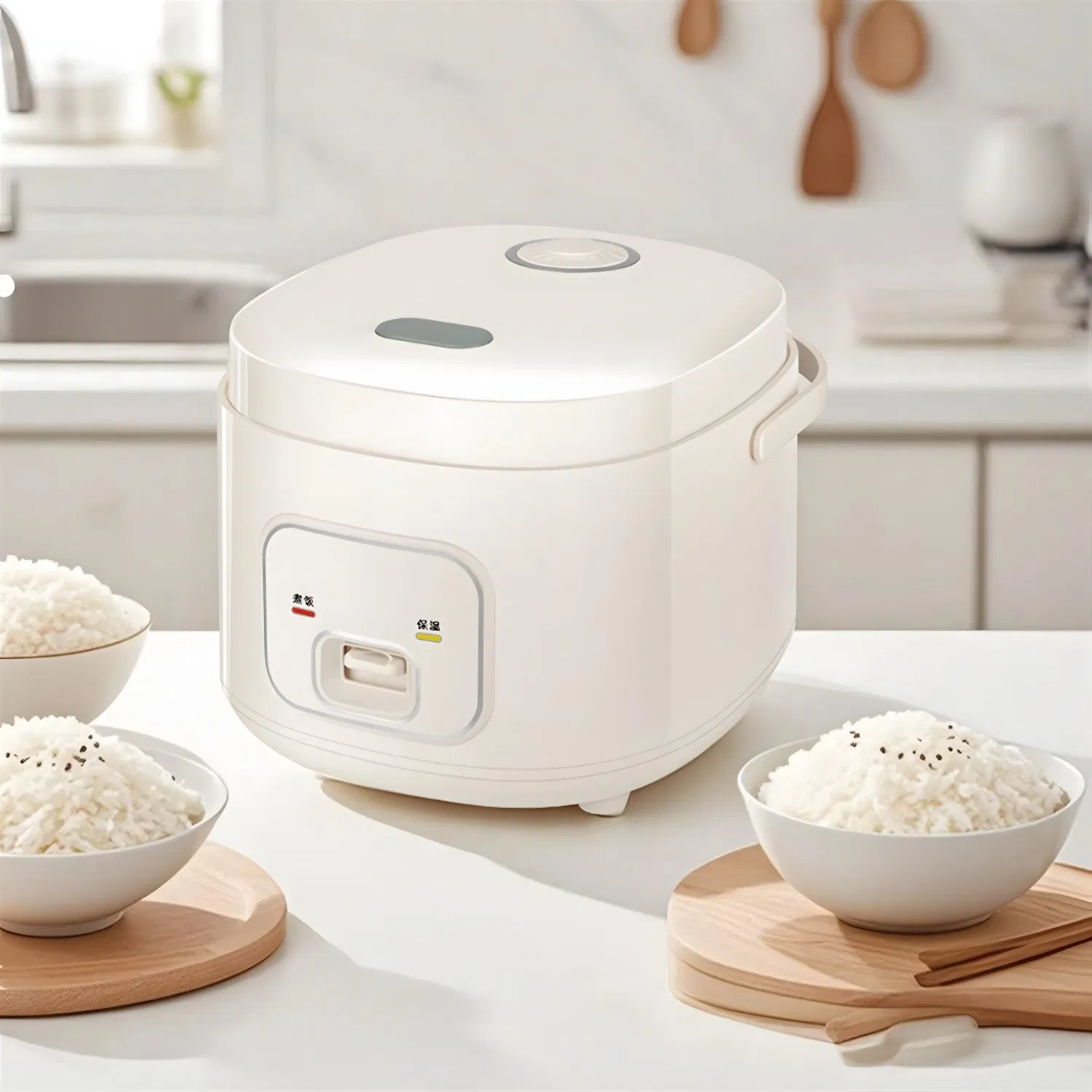 2025 New Design 2.5L Low Sugar Rice Cooker/Electric Rice Cooker Smart Electric Customize Plastic Square Stainless Steel Cooker