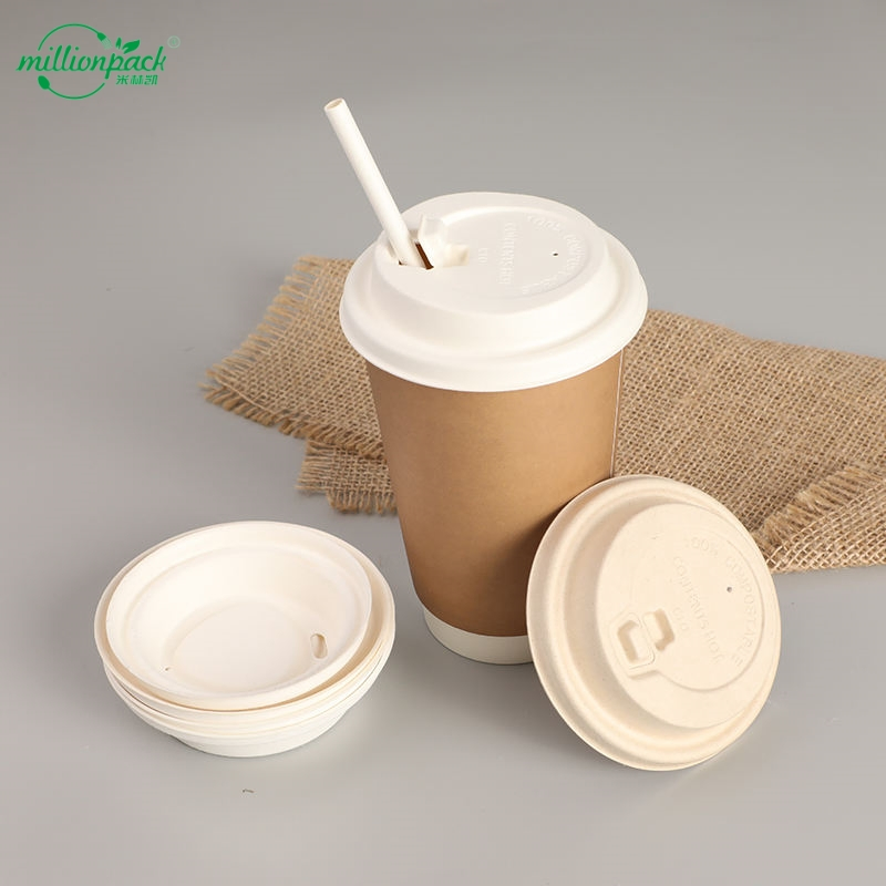 Чашка из багассы для чайных магазинов, неглазированная