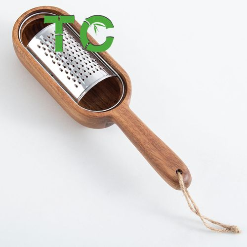 Терка для сыра с контейнером, деревянная ручка