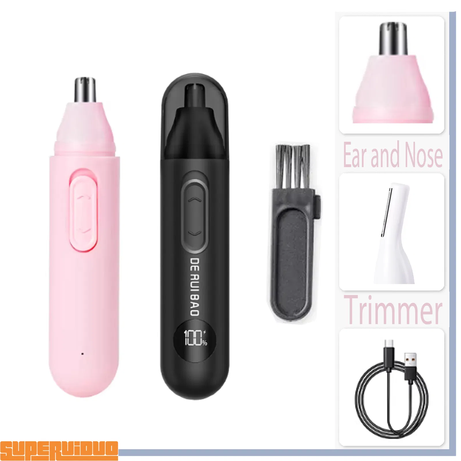 Precision Trimming with LED Light Ear and Nose Trimmer