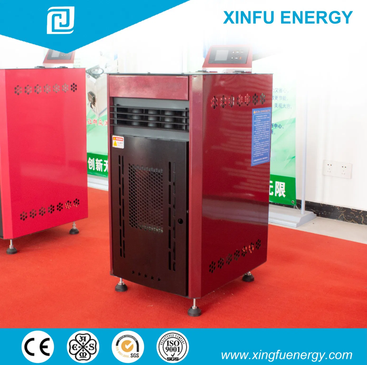 Efficient Wood Pellet Stove with Ventilation for Indoor Home Heating Fireplace