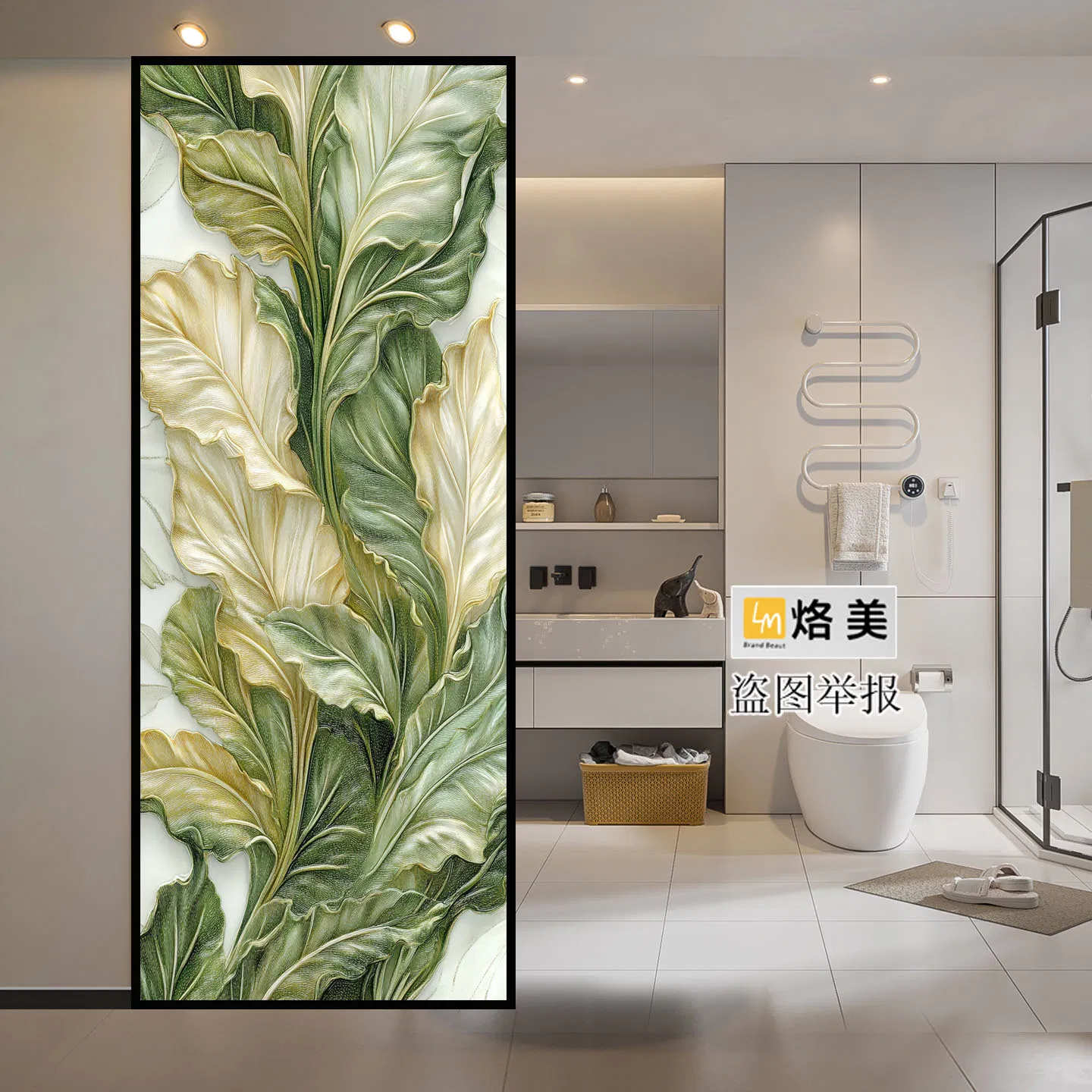 Tempered Glass Living Room Partition Panelvilla Decoration Partitionbathroom Entranceway