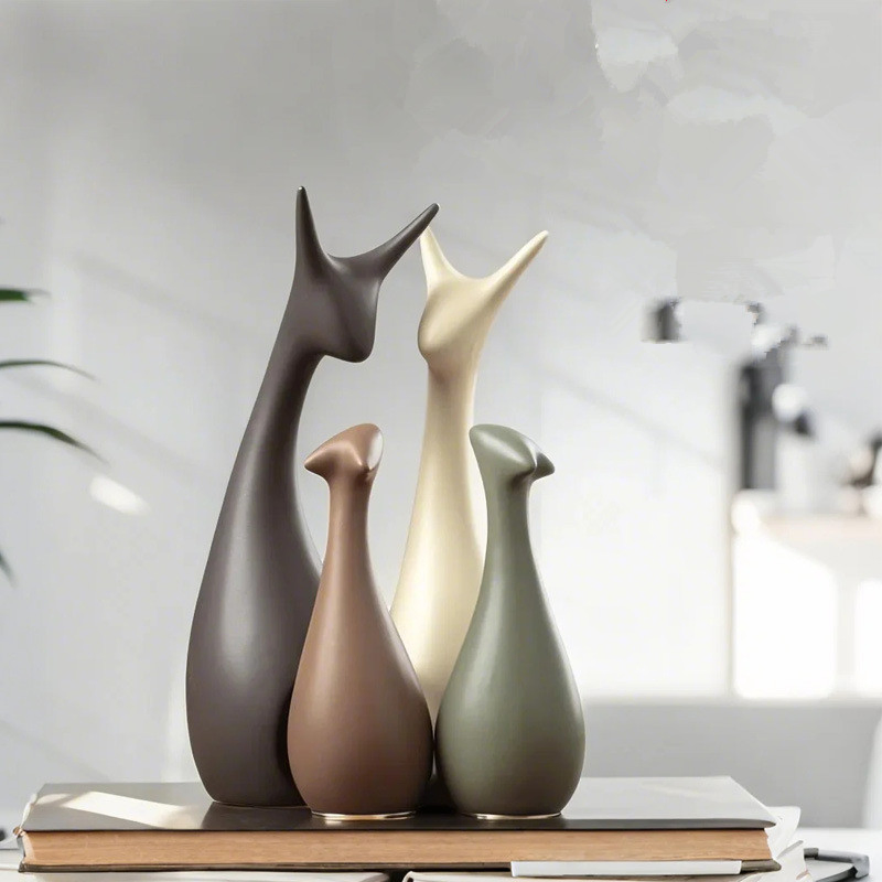 Ceramic Ornaments Home Accessories Nordic Style Deer Decoration Creative Decoration