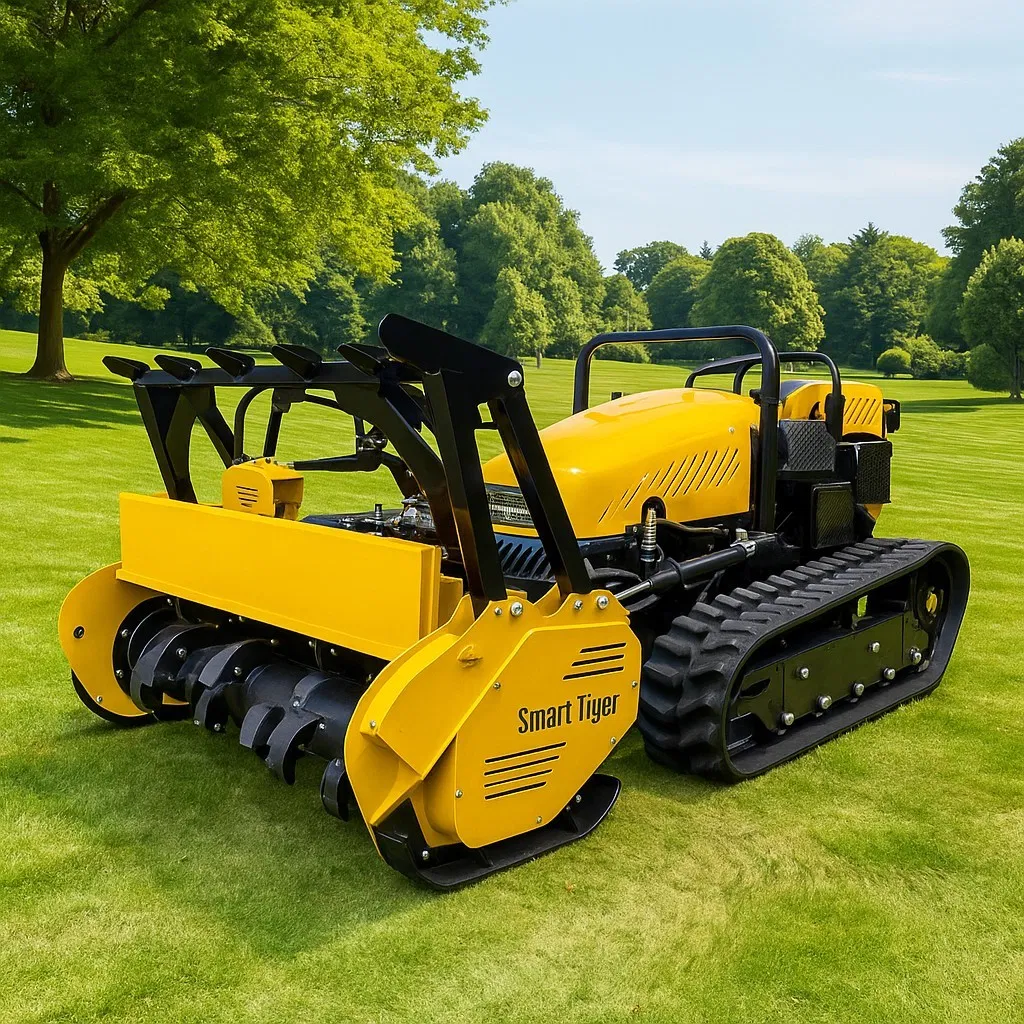 Робот-газонокосилка VOLNOS с дистанционным управлением