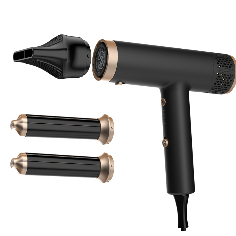 2025 New 2-in-1 5 Minutes Fast Drying 800W 1000W Ionic Hair Styler Hair Dryer and Curler for Salon & Home Use (OEM/ODM Accepted)