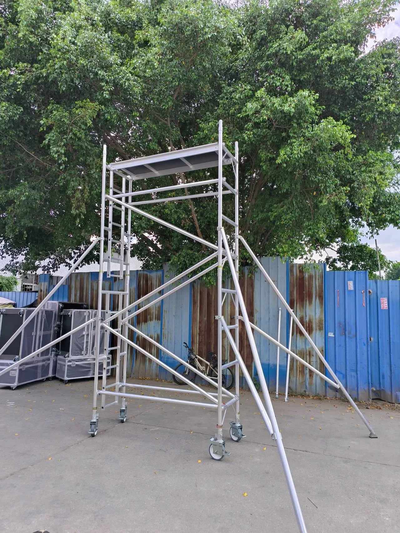 Aluminum Material Used Scaffolding for Sale with Plywood Work Platform